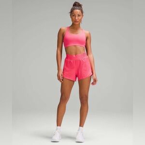 lululemon hotty hot 4” shorts - glaze pink